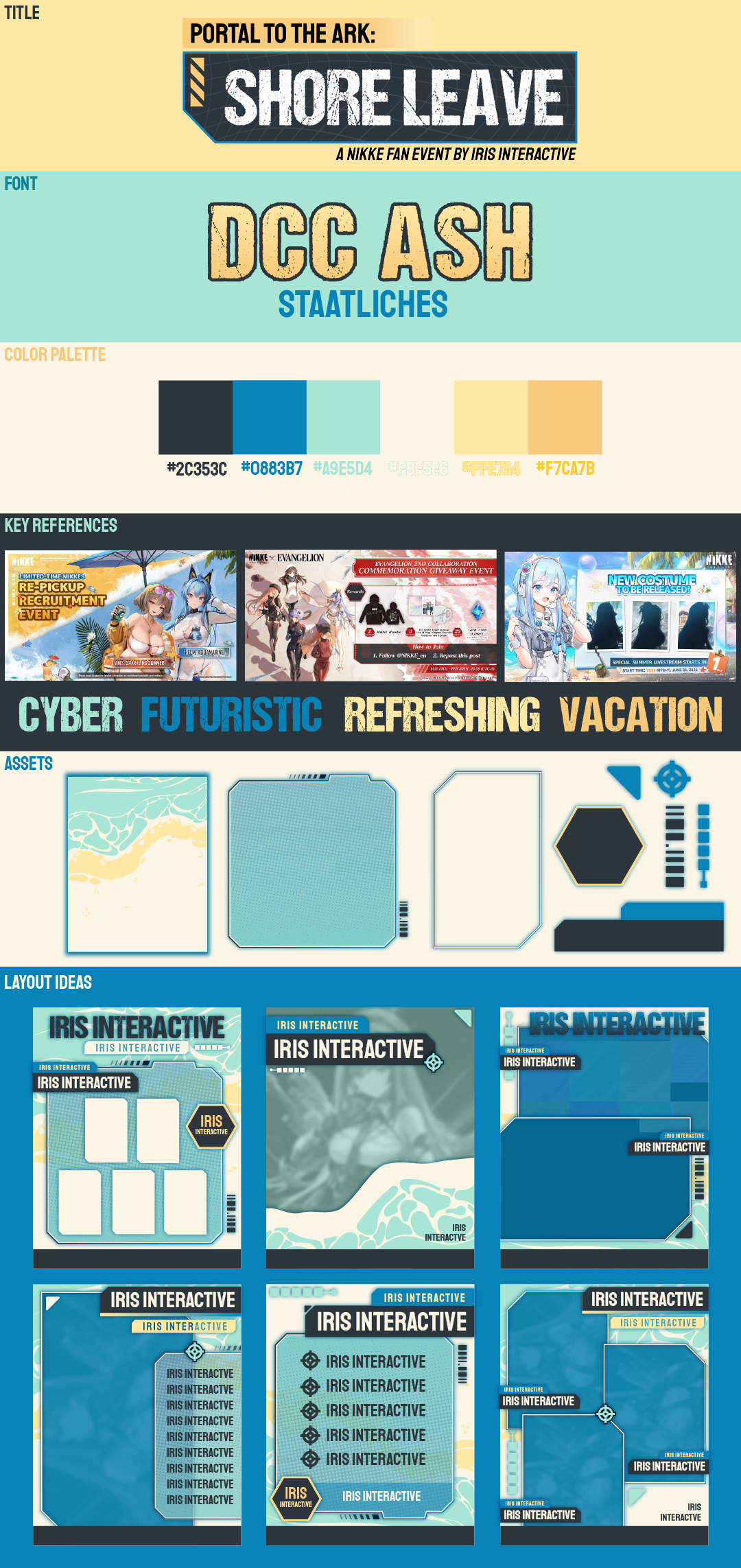 Shore Leave graphic design